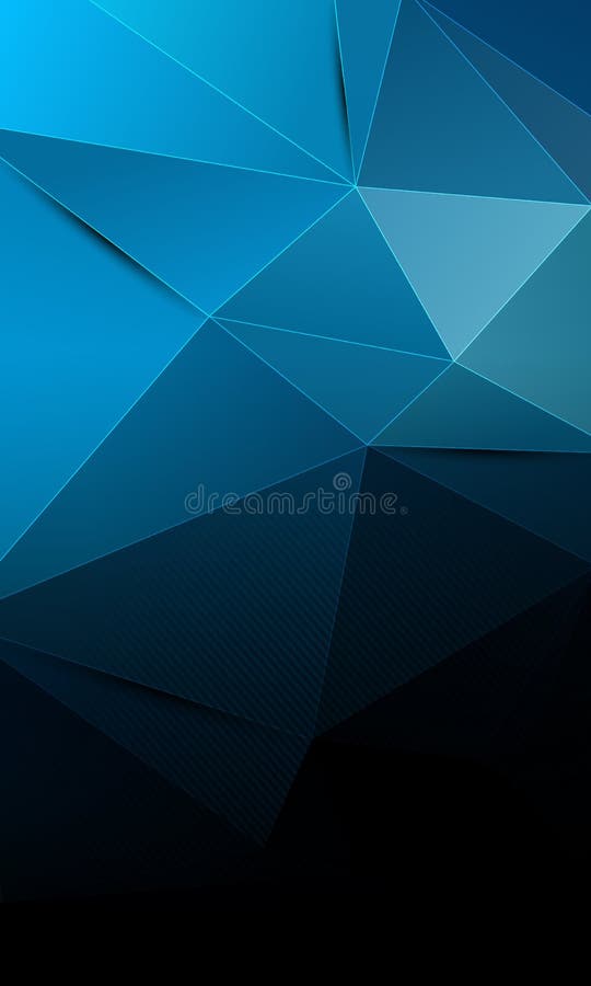 Fundo tecnológico abstrato em preto e azul ilustração royalty free