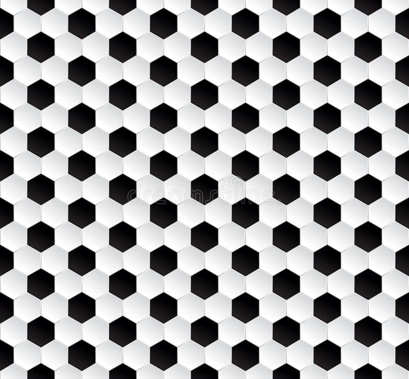 Fundo abstrato sextavado da textura do futebol ilustração do vetor