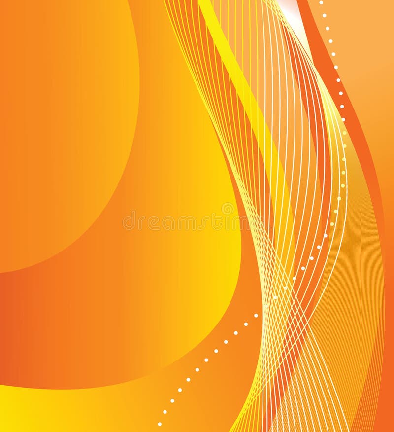 Fundo laranja abstrato ilustração royalty free