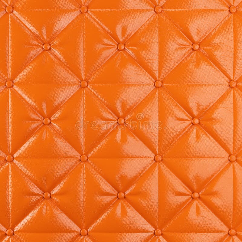 Fundo alaranjado costurado do couro de estofamento com botões ilustração stock Fundo alaranjado costurado do couro de estofamento com botões ilustração stock