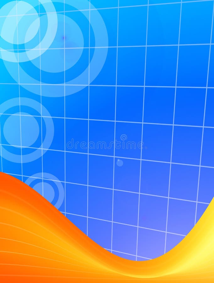 Fundo alaranjado e azul ilustração royalty free Fundo alaranjado e azul ilustração royalty free