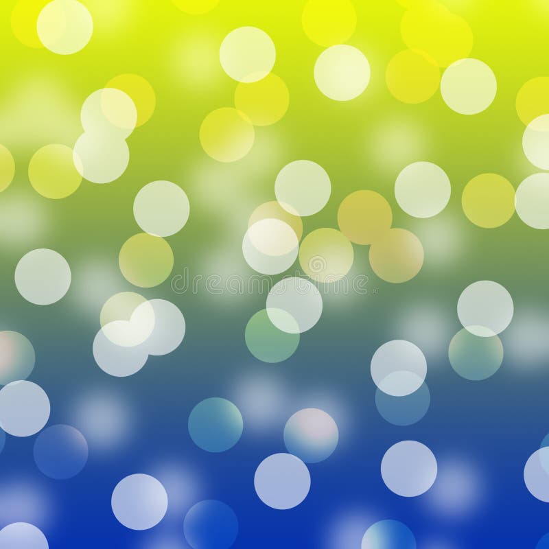 Fundo amarelo e azul de Bokeh ilustração stock Fundo amarelo e azul de Bokeh ilustração stock