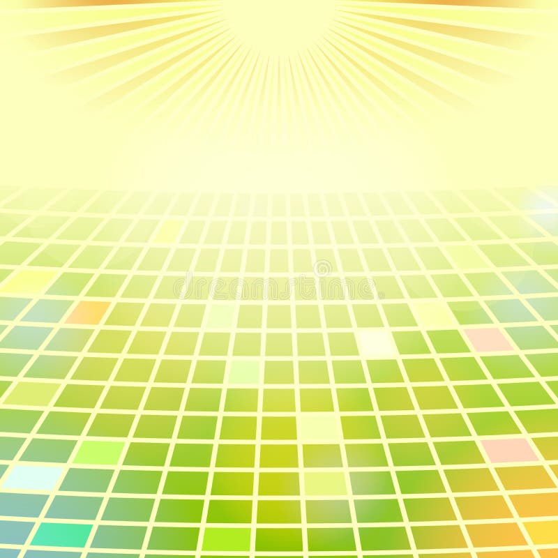 Fundo amarelo e verde ilustração stock