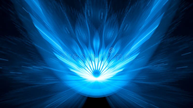 Fundo asteroide de incandescência do sumário do fundo do impacto 8k do azul ilustração royalty free Fundo asteroide de incandescência do sumário do fundo do impacto 8k do azul ilustração royalty free