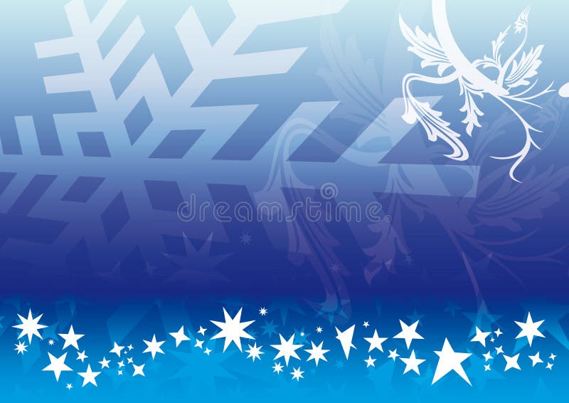 Fundo azul do Natal ilustração do vetor Fundo azul do Natal ilustração do vetor