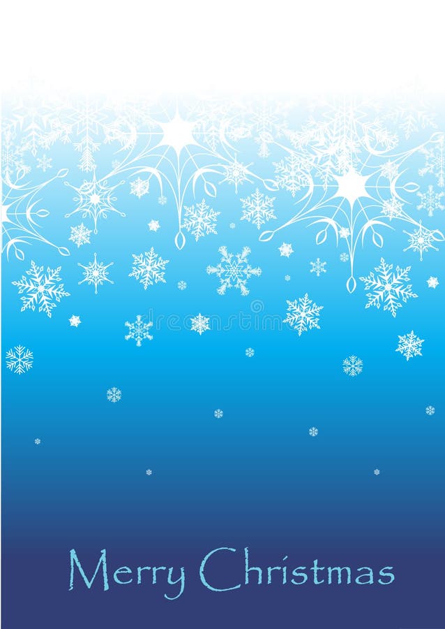 Fundo de Natal Azul ilustração do vetor