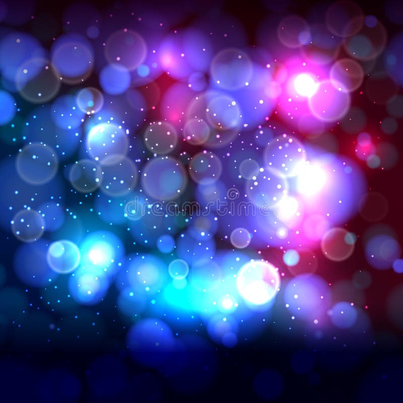 Fundo azul do sumário do rosa do fim com luzes defocused do bokeh ilustração stock Fundo azul do sumário do rosa do fim com luzes defocused do bokeh ilustração stock