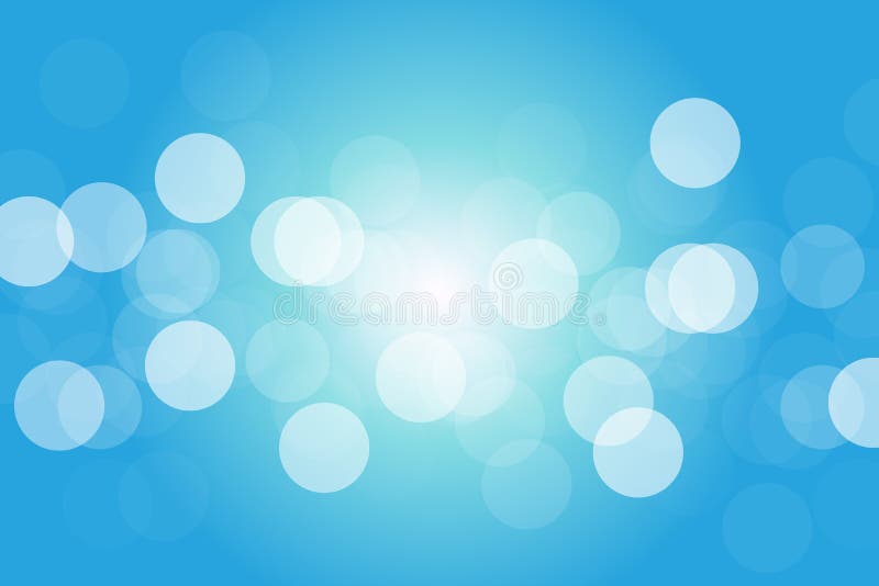 Fundo azul macio de Bokeh com luz solar radial no centro ilustração stock Fundo azul macio de Bokeh com luz solar radial no centro ilustração stock