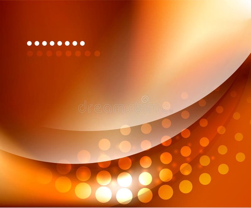 Fundo de onda suave e brilhante, desfocado ilustração stock