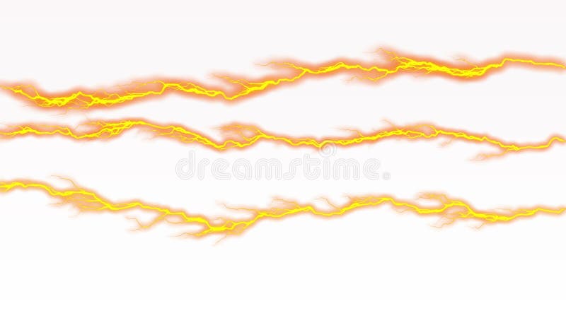 Fundo branco com linhas de chamas douradas que emitem luz. ilustração royalty free