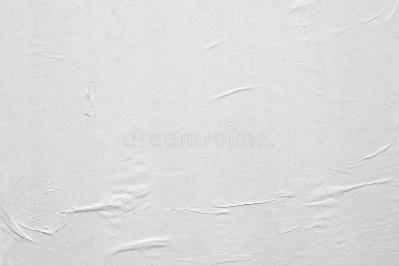 Fundo branco em branco amassado e amassado de papel