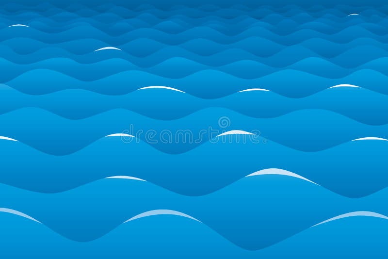 Fundo calmo do oceano ilustração royalty free Fundo calmo do oceano ilustração royalty free