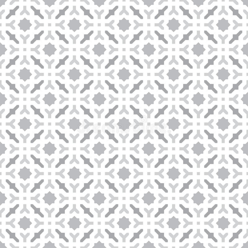 Fundo cinzento & branco da luz geométrica decorativa sem emenda abstrata - do teste padrão ilustração stock Fundo cinzento & branco da luz geométrica decorativa sem emenda abstrata - do teste padrão ilustração stock