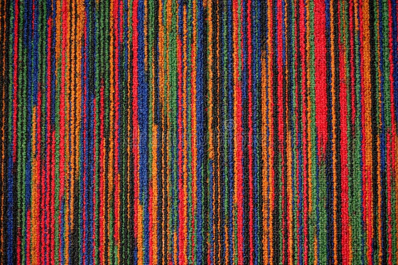 Colorful rug with vertical line. Colorful rug with vertical line