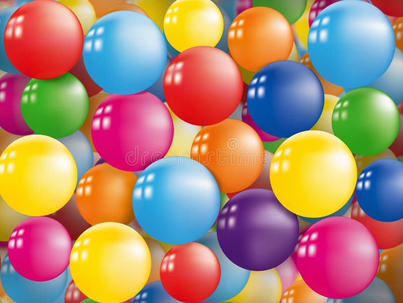 Fundo colorido de balões ilustração stock