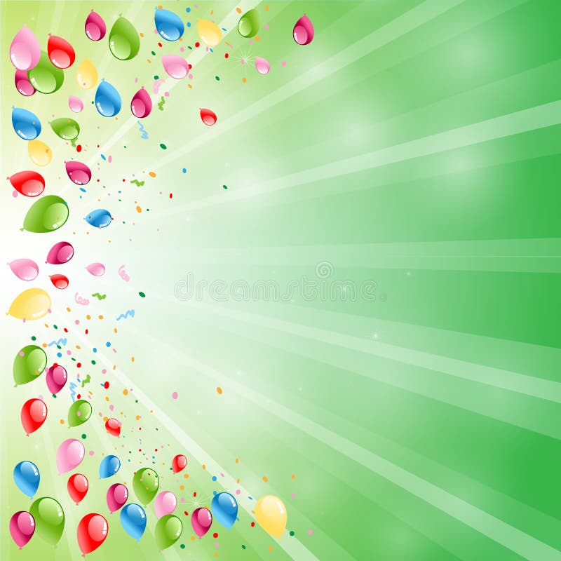 Fundo com balões ilustração royalty free