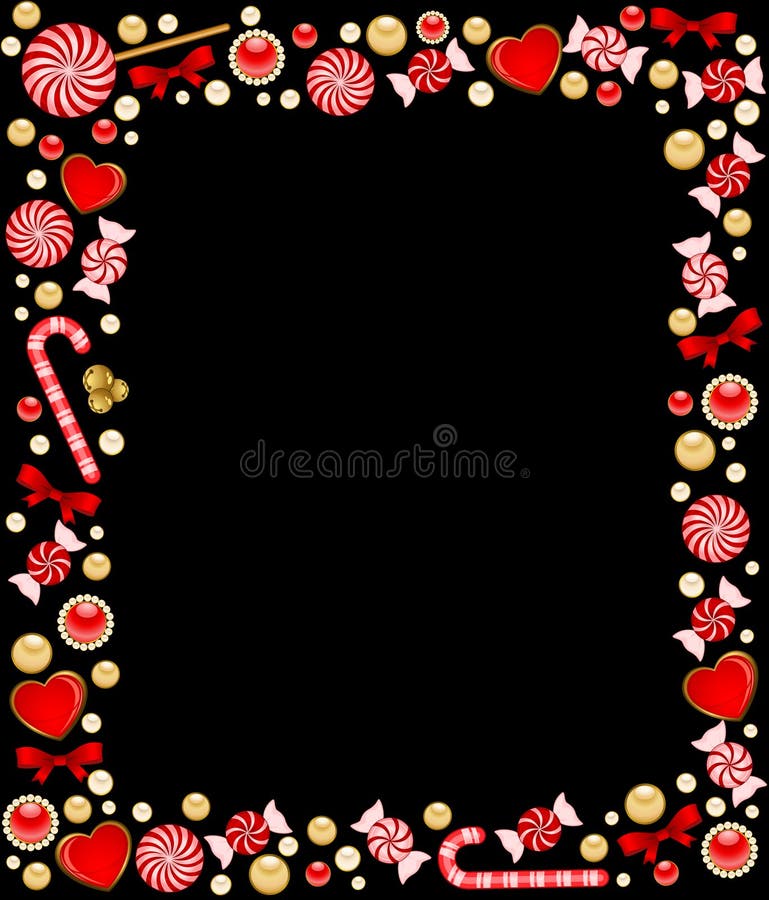 Fundo com bengala de açúcar ilustração do vetor