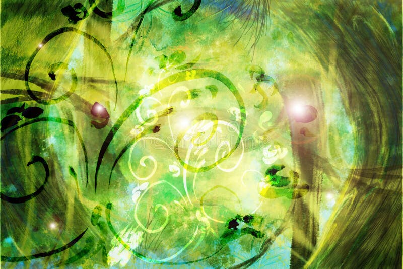 Fundo com espirais ilustração stock