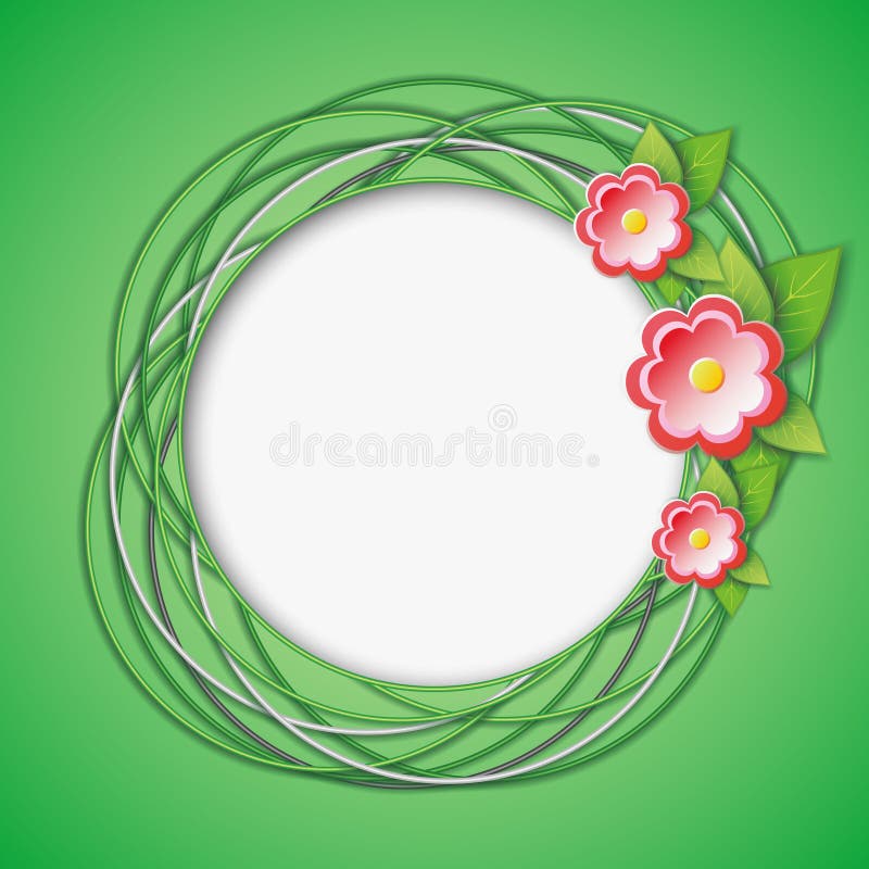 Fundo criativo abstrato floral ilustração royalty free Fundo criativo abstrato floral ilustração royalty free