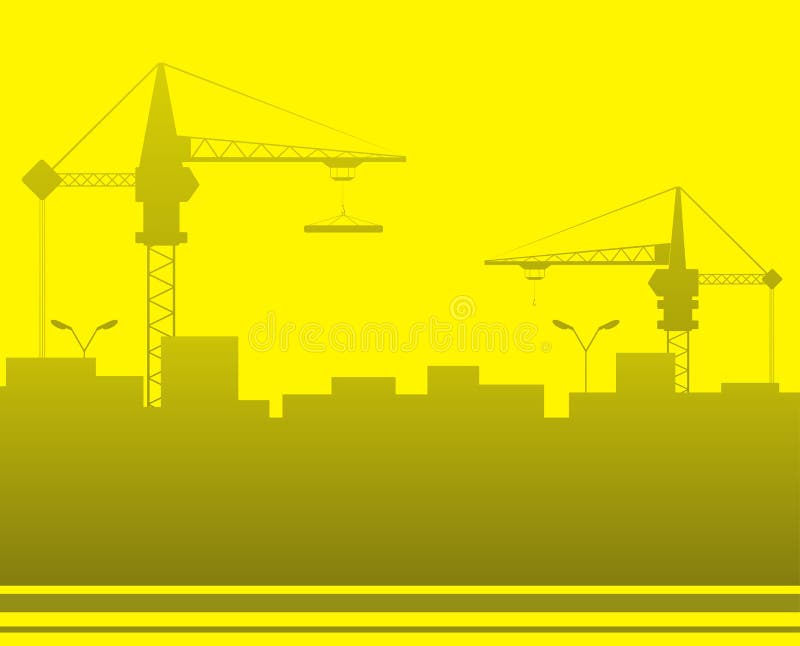Fundo da construção com espaço para o texto ilustração do vetor Fundo da construção com espaço para o texto ilustração do vetor