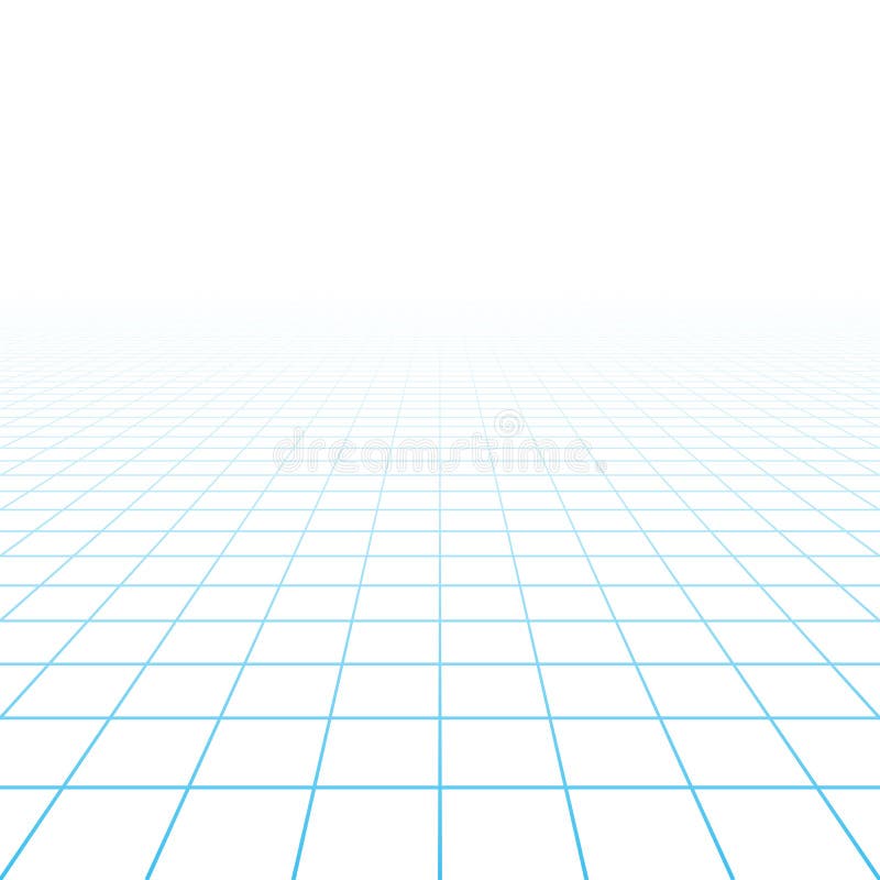 Perspective grid background illustration in white. Perspective grid background illustration in white