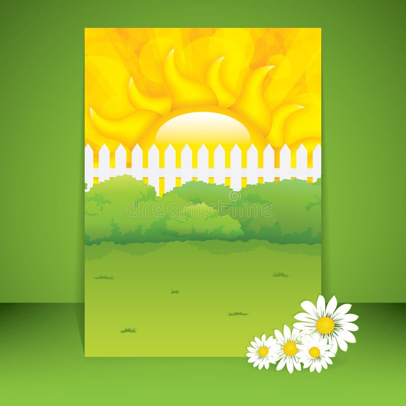 Fundo de primavera ilustração do vetor