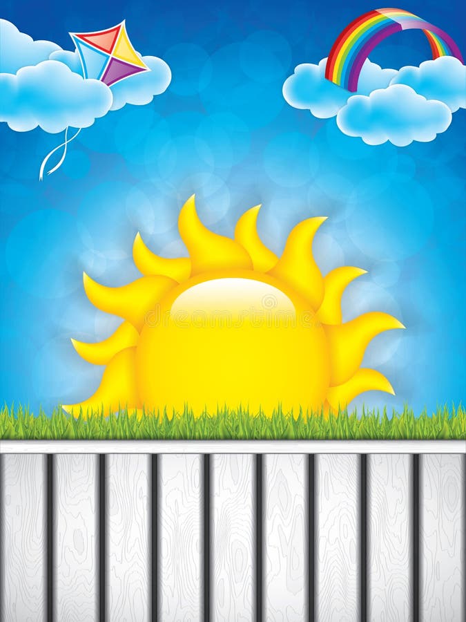 Fundo da mola ilustração do vetor