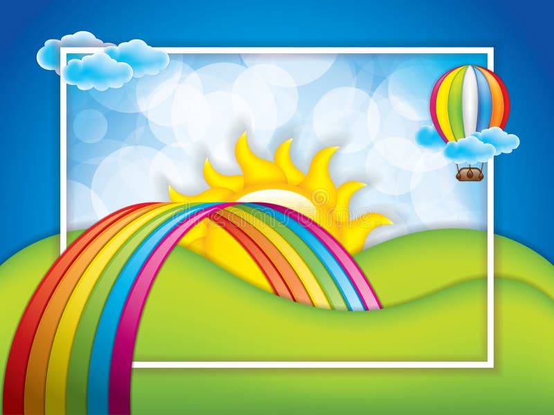 Fundo da mola ilustração royalty free