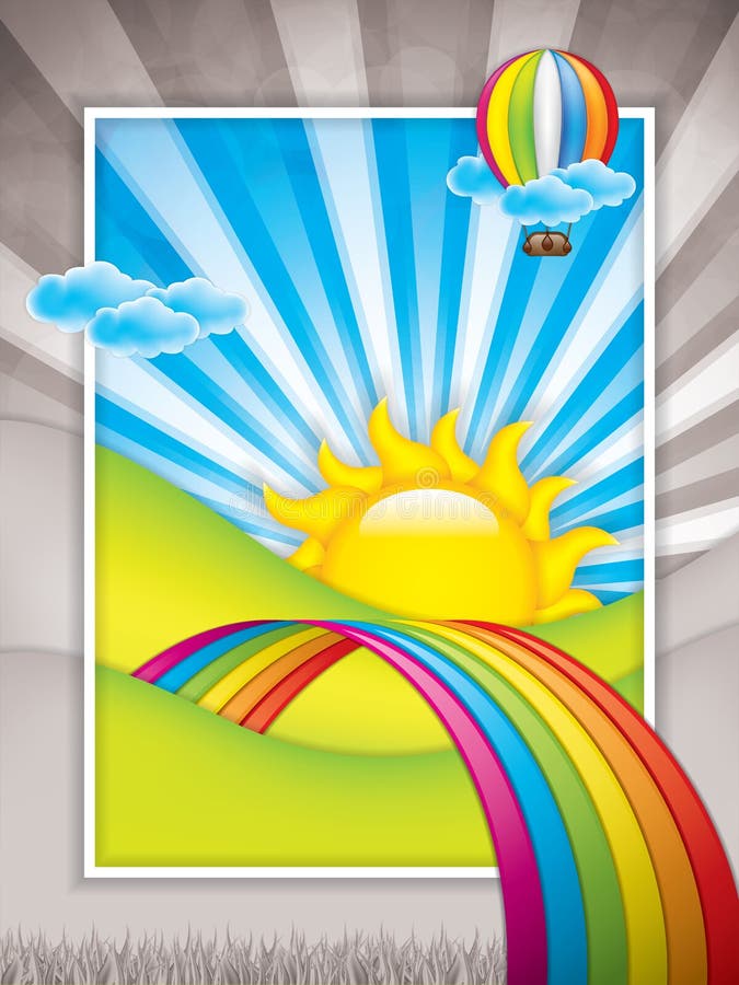 Fundo da mola ilustração royalty free