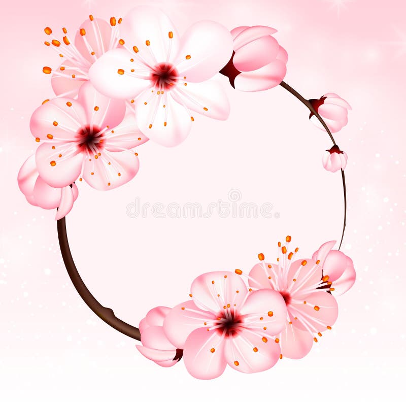 Fundo da mola com as flores cor-de-rosa da flor Ilustração do vetor 3d Bandeira floral vernal bonita, cartaz, inseto ilustração do vetor Fundo da mola com as flores cor-de-rosa da flor Ilustração do vetor 3d Bandeira floral vernal bonita, cartaz, inseto ilustração do vetor