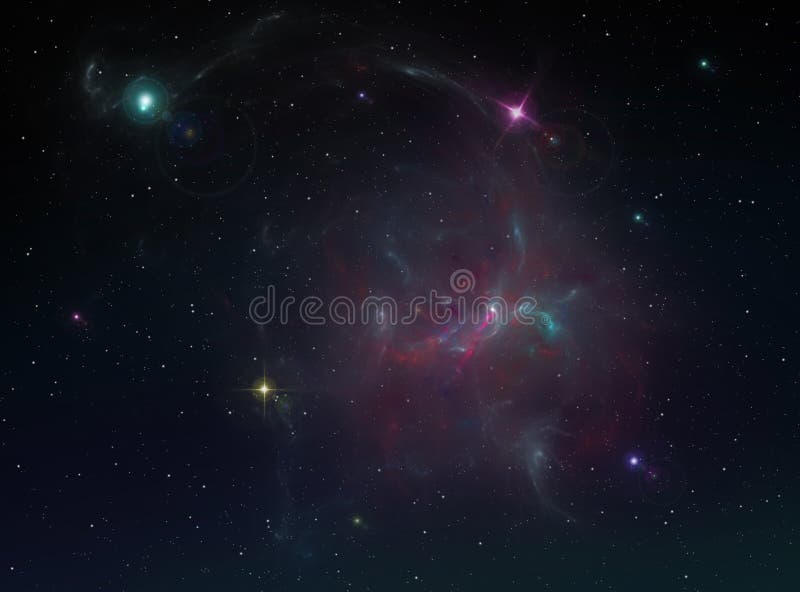 Nebulosa de Fundo ilustração stock