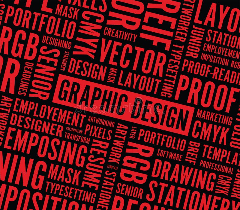 Fundo da palavra do projeto gráfico ilustração royalty free