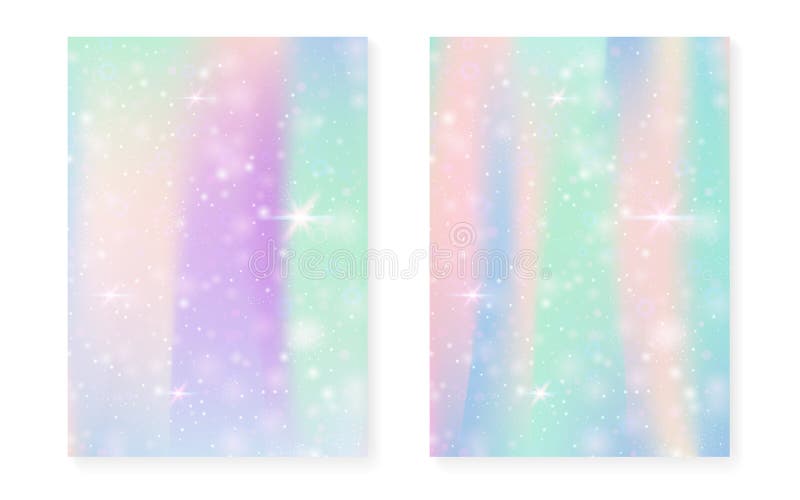 Fundo da princesa com inclinação do arco-íris do kawaii Unicórnio mágico ilustração royalty free Fundo da princesa com inclinação do arco-íris do kawaii Unicórnio mágico ilustração royalty free