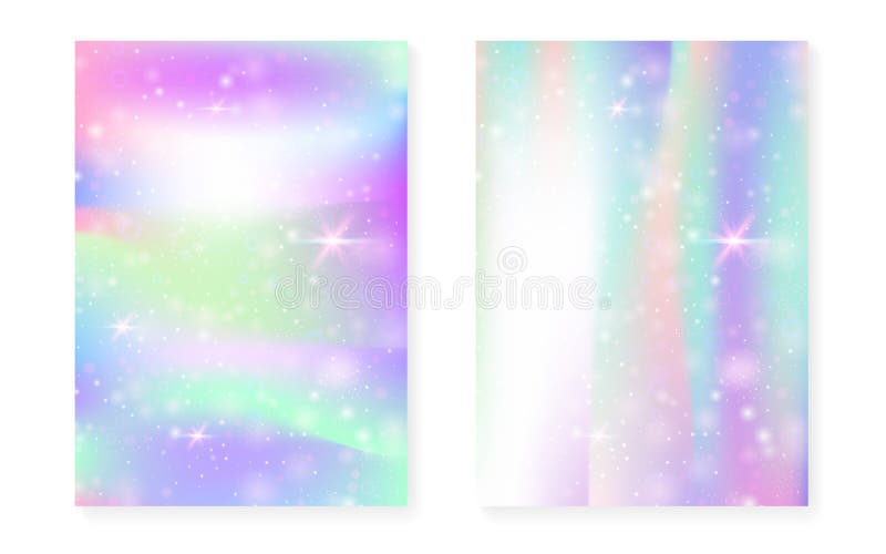 Fundo da princesa com inclinação do arco-íris do kawaii Unicórnio mágico ilustração do vetor Fundo da princesa com inclinação do arco-íris do kawaii Unicórnio mágico ilustração do vetor