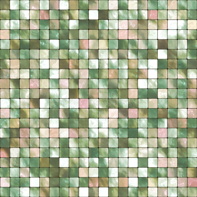 Fundo de Azulejos em Mosaico ilustração stock