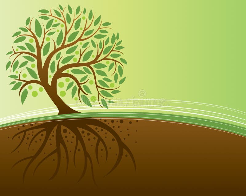 Fundo de Árvore ilustração royalty free