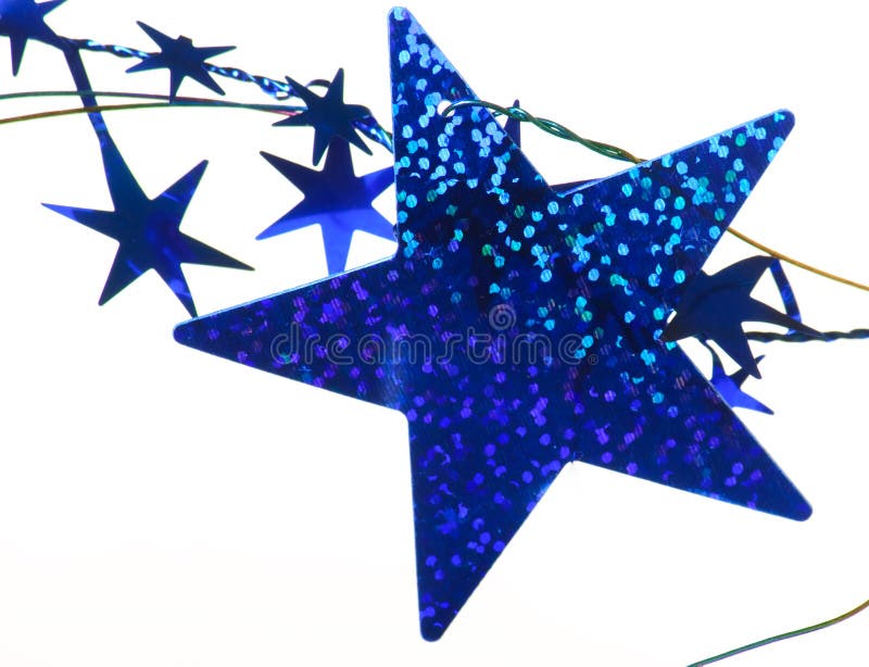 Fundo de estrelas azuis imagens de stock royalty free