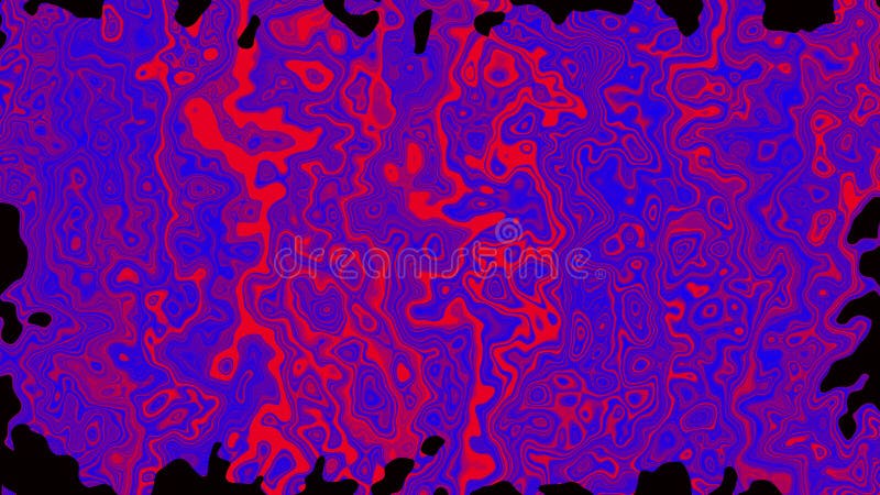 Fundo de animação líquido e abstrato colorido. ilustração stock