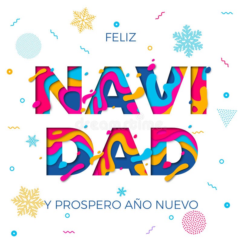 Fundo de cinzeladura de papel do floco de neve do vetor do cartão de Feliz Navidad Merry Christmas German ilustração do vetor Fundo de cinzeladura de papel do floco de neve do vetor do cartão de Feliz Navidad Merry Christmas German ilustração do vetor