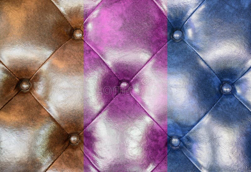 Fundo de couro de Brown, cor-de-rosa e azul de estofamento do sofá ilustração stock Fundo de couro de Brown, cor-de-rosa e azul de estofamento do sofá ilustração stock