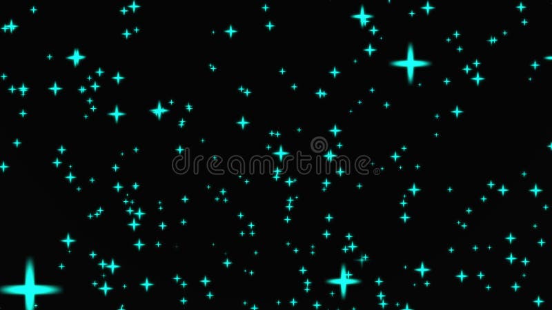 Fundo de estrelas verdes claras e brilhantes. ilustração do vetor