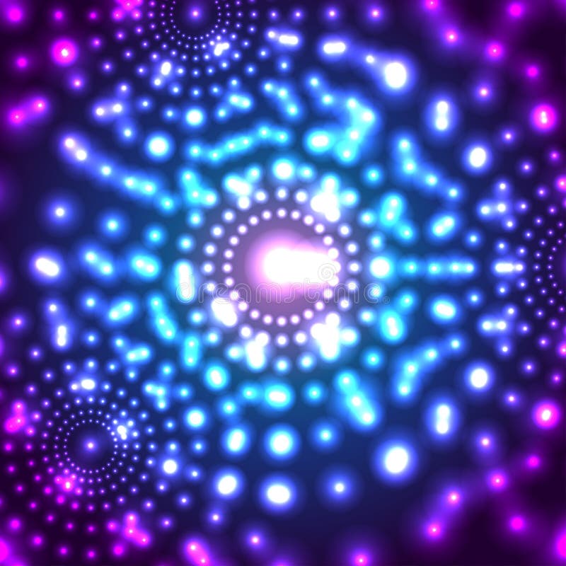 Fundo de incandescência do cosmos do vetor micro ilustração stock Fundo de incandescência do cosmos do vetor micro ilustração stock