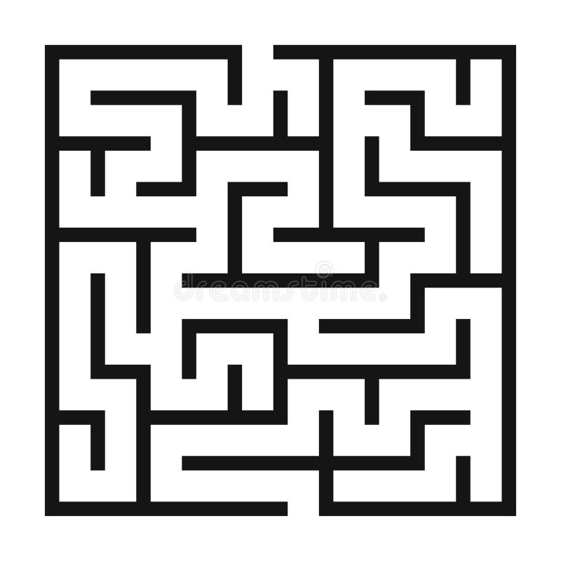 Fundo de Maze Game Labirinto com entrada e saída ilustração do vetor Fundo de Maze Game Labirinto com entrada e saída ilustração do vetor