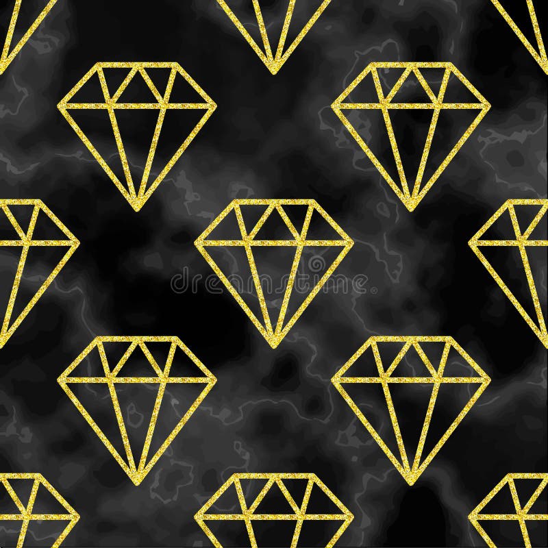 Fundo de mármore com diamante dourado ilustração royalty free Fundo de mármore com diamante dourado ilustração royalty free