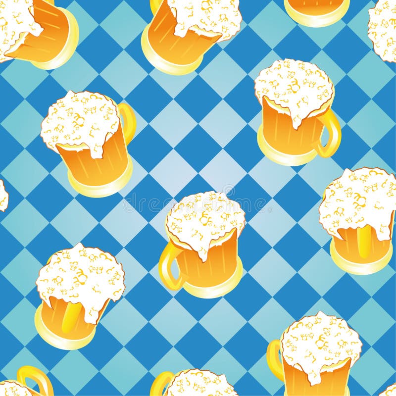 Fundo de Oktoberfest. Papel de parede da cerveja. ilustração stock Fundo de Oktoberfest. Papel de parede da cerveja. ilustração stock