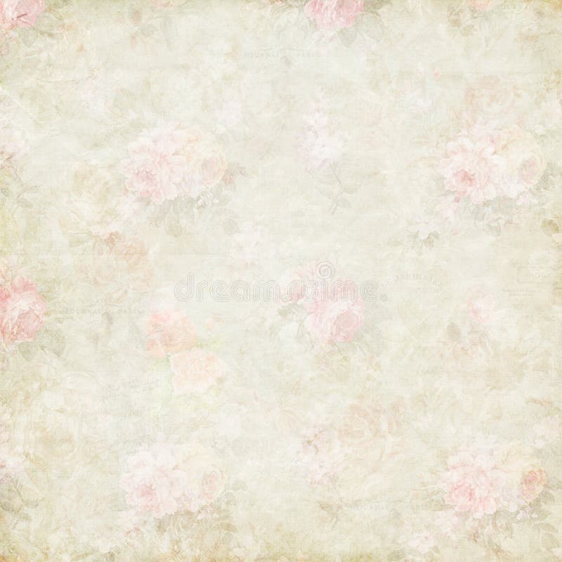 Fundo de papel das rosas cor-de-rosa gastos antigas ilustração do vetor Fundo de papel das rosas cor-de-rosa gastos antigas ilustração do vetor