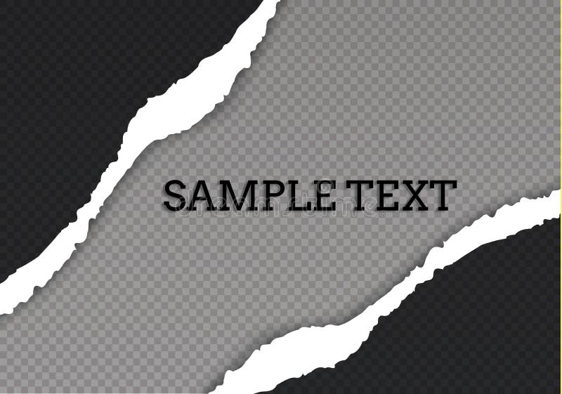 Seamless ripped paper and transparent background with space for text, art and illustration. Seamless ripped paper and transparent background with space for text, art and illustration