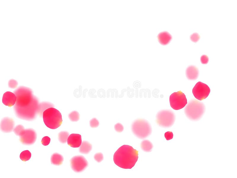 Fundo de queda cor-de-rosa do Valentim do vetor das p?talas cor-de-rosa ilustração stock Fundo de queda cor-de-rosa do Valentim do vetor das p?talas cor-de-rosa ilustração stock