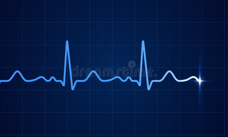 Fundo de tela do vetor do pulso do cardiograma do coração ilustração stock Fundo de tela do vetor do pulso do cardiograma do coração ilustração stock