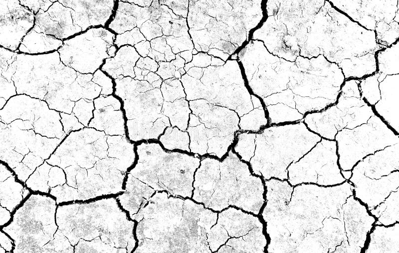 Fundo de terra branco seco e rachado. cobertura do solo seco de fissura. crack cinza na textura da terra. erosão